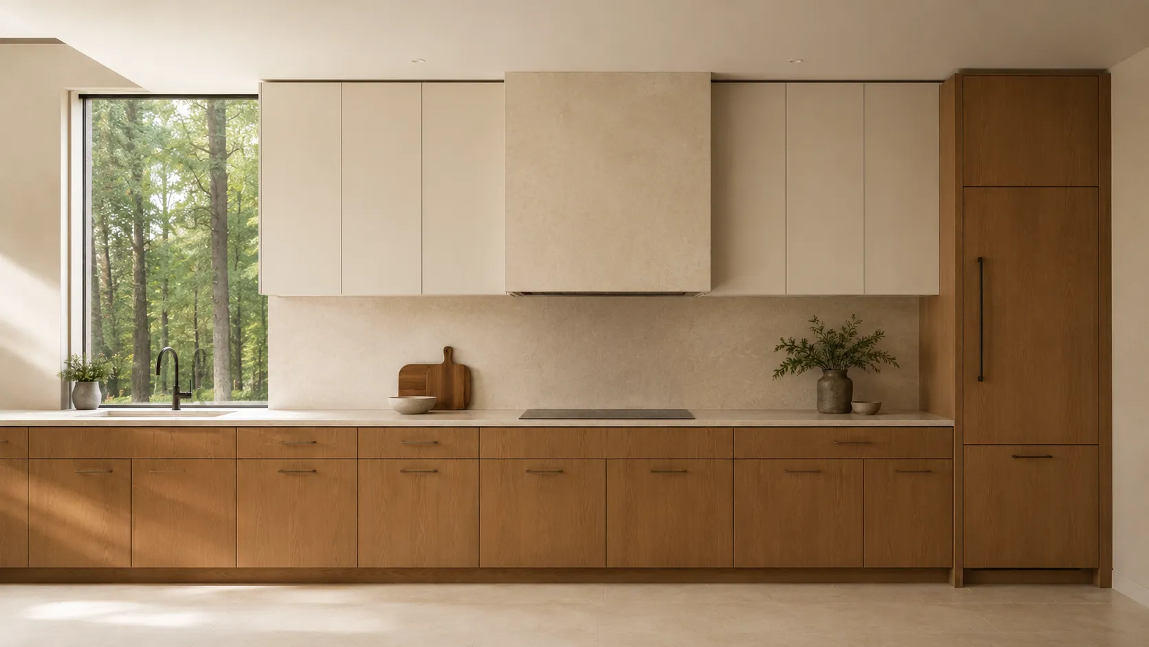 The finished Ravine House kitchen